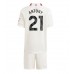 Manchester United Antony #21 Barnkläder Tredje matchtröja till baby 2023-24 Kortärmad (+ Korta byxor) Billigt